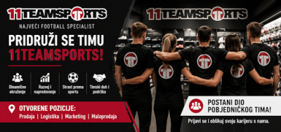 Otvorena radna mjesta u tvrtki 11teamsports Helena d.o.o.