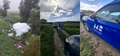 Pjena u potoku Bedenica