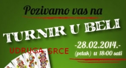 Udruga Srce vas poziva na 4. turnir u &quot;Beli&quot;